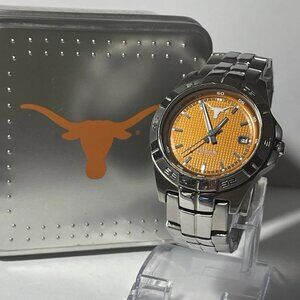 Texas Longhorns NCAA Stainless-Steel Men's Watch by Fossil NEW (RARE)